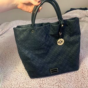 Christian Lacroix Black Pattern Purse Large